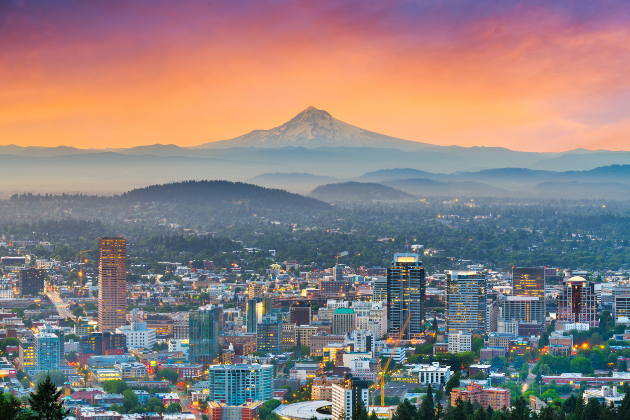 Panoramic Image of Portland, OR